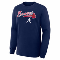 Atlanta Braves Fanatics Lock-Up Legacy Long Sleeve T-Shirt - Navy - Fanatics Online