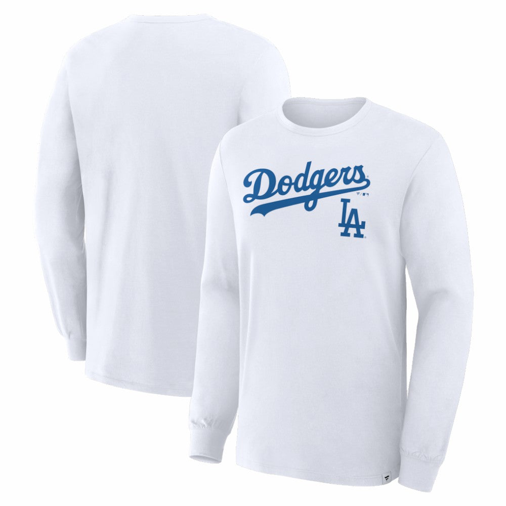 Los Angeles Dodgers Fanatics Lock-Up Legacy Long Sleeve T-Shirt - White - Fanatics Lifestyle