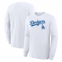Los Angeles Dodgers Fanatics Lock-Up Legacy Long Sleeve T-Shirt - White - Fanatics Lifestyle