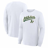Athletics Fanatics Lock-Up Legacy Long Sleeve T-Shirt - White - Fanatics Sale