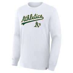 Athletics Fanatics Lock-Up Legacy Long Sleeve T-Shirt - White - Fanatics Sale