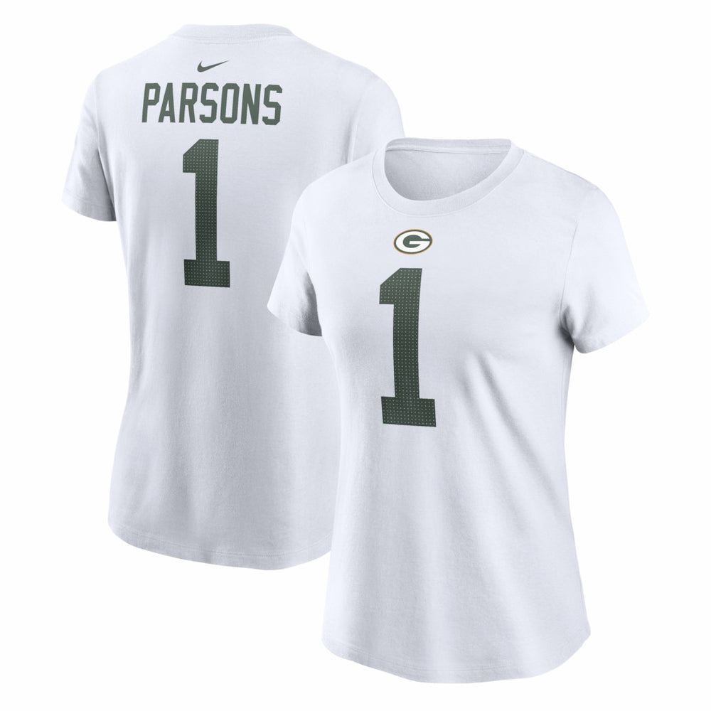Nike Micah Parsons Green Bay Packers Women's Player Name & Number T-Shirt White