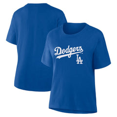 Los Angeles Dodgers Fanatics Women's Lockup Legacy T-Shirt - Royal - Fanatics Discount