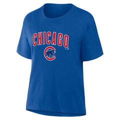 Chicago Cubs Fanatics Women's Lockup Legacy T-Shirt - Royal - Fanatics Sale