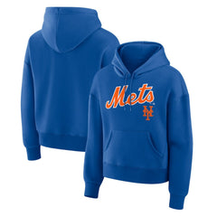 New York Mets Fanatics Women's Lockup Legacy Fleece Hoodie - Royal - Fanatics on Sale