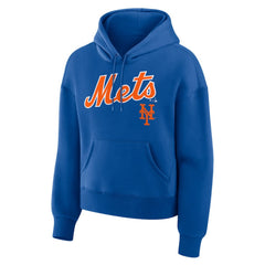 New York Mets Fanatics Women's Lockup Legacy Fleece Hoodie - Royal - Fanatics on Sale