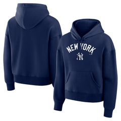 New York Yankees Fanatics Women's Lockup Legacy Fleece Hoodie - Navy - Fanatics Lifestyle