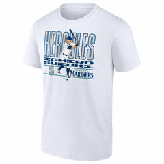 Ichiro Suzuki Seattle Mariners Fanatics Cooperstown Collection Player T-Shirt - White - Fanatics on Sale