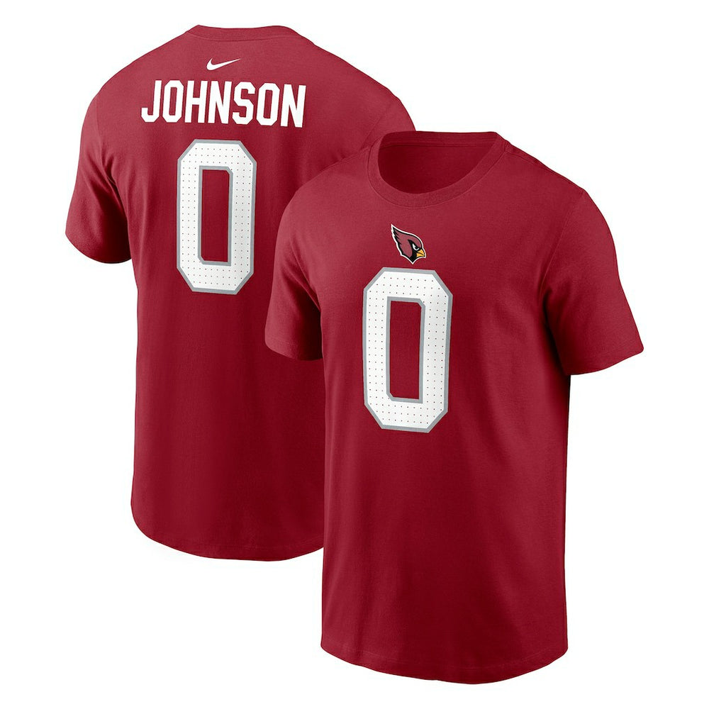 Nike Will Johnson Arizona Cardinals Player Name & Number T-Shirt Cardinal