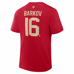 Aleksander Barkov Florida Panthers Fanatics 2026 NHL Winter Classic Authentic Stack Name & Number T-Shirt - Red - NHL 2001815717