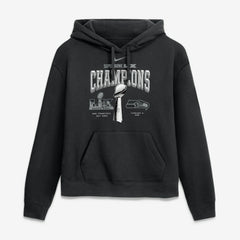 Nike Seattle Seahawks Women's Super Bowl LX Champions Locker Room Trophy Collection Hoodie Black