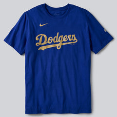 Los Angeles Dodgers Nike 2026 Gold Collection Wordmark T-Shirt - Royal - Nike Sale