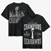 Nike Seattle Seahawks Super Bowl LX Champions Locker Room Trophy Collection Authentic T-Shirt Black