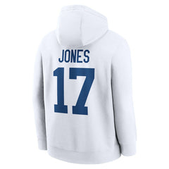 Nike Daniel Jones Indianapolis Colts Player Name & Number Fleece Hoodie White