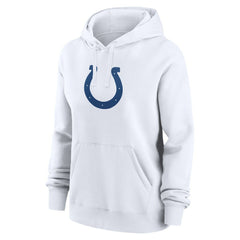 Nike Daniel Jones Indianapolis Colts Women's Player Name & Number Fleece Hoodie White