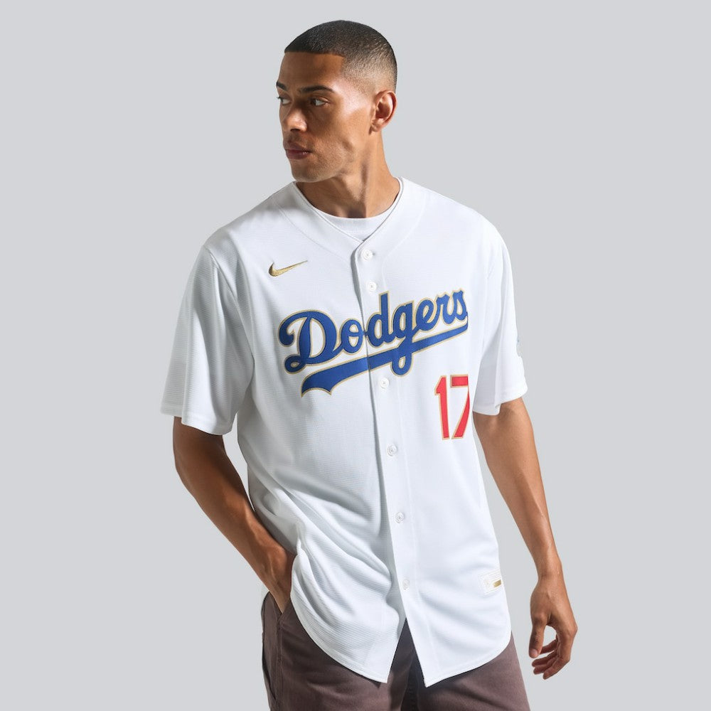 Shohei Ohtani Los Angeles Dodgers Nike 2026 Gold Collection Stadium Jersey - White - Nike on Sale