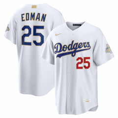 Tommy Edman Los Angeles Dodgers Nike 2026 Gold Collection Stadium Jersey - White - Nike Lifestyle