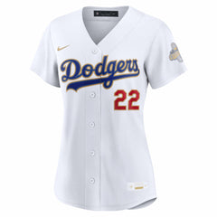 Clayton Kershaw Los Angeles Dodgers Nike Women's 2026 Gold Collection Stadium Jersey - White - Nike Discount