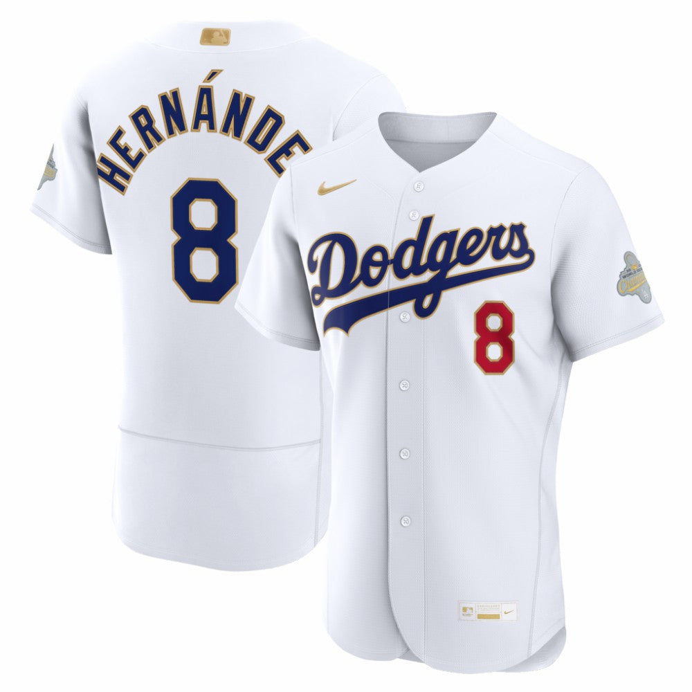 Enrique Hernández Los Angeles Dodgers Nike 2026 Gold Collection Authentic Jersey - White - Nike Sale