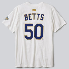 Mookie Betts Los Angeles Dodgers Nike 2026 Gold Collection Name & Number T-Shirt - White - Nike Lifestyle
