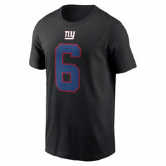 Nike Jaxson Dart New York Giants Name & Number T-Shirt Black