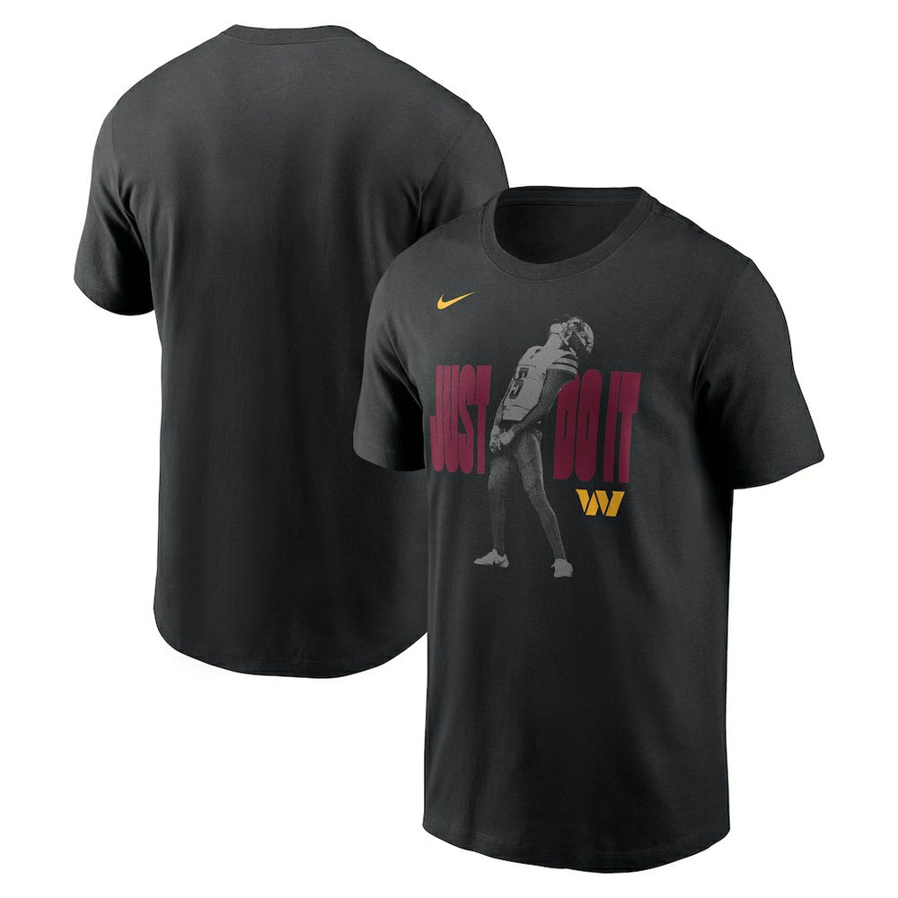 Nike Jayden Daniels Washington Commanders Just Do It T-Shirt Black