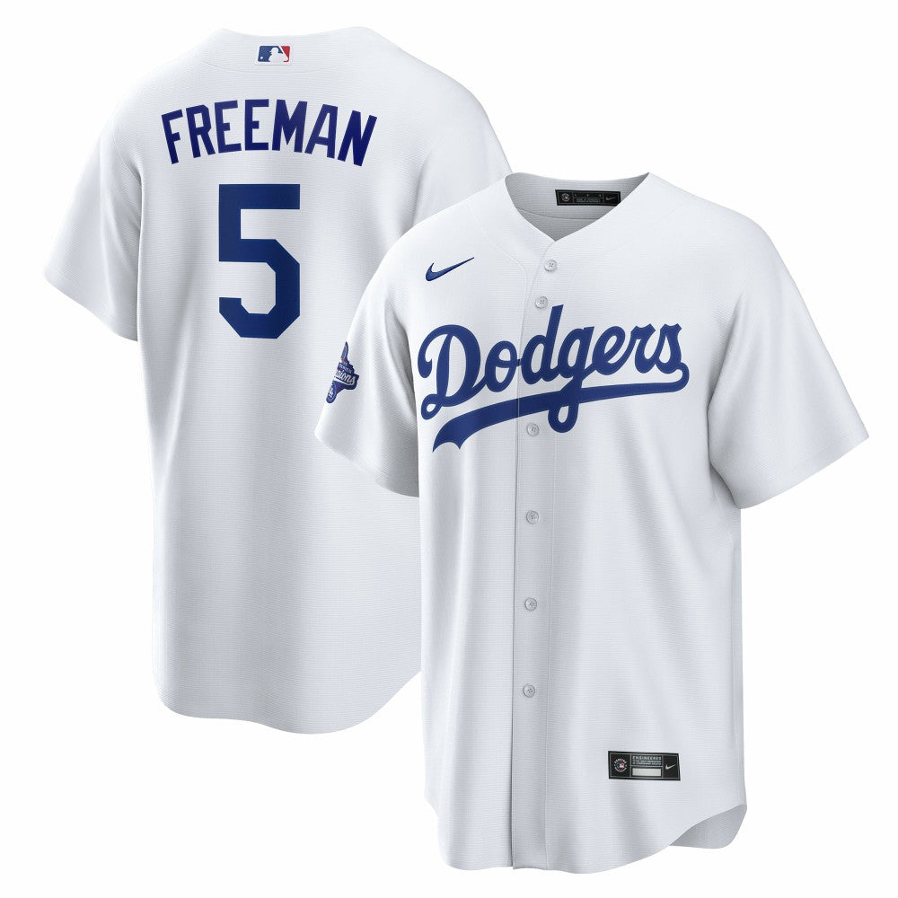 Freddie Freeman Los Angeles Dodgers Nike Home 2025 World Series Champions Replica Jersey - White - Nike on Sale
