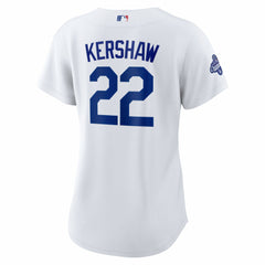 Clayton Kershaw Los Angeles Dodgers Nike Women's Home 2025 World Series Champions Replica Jersey - White - Nike Online