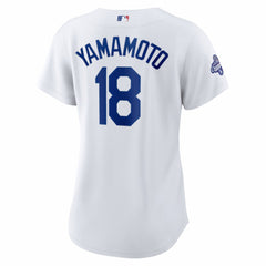 Yoshinobu Yamamoto Los Angeles Dodgers Nike Women's 2025 World Series Champions Home Replica Jersey - White - Nike Lifestyle