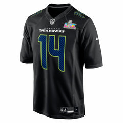 Nike Sam Darnold Seattle Seahawks Super Bowl LX Patch Carbon Fashion Game Jersey Black