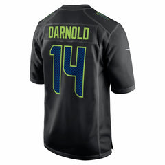 Nike Sam Darnold Seattle Seahawks Super Bowl LX Patch Carbon Fashion Game Jersey Black