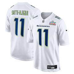 Nike Jaxon Smith-Njigba Seattle Seahawks Super Bowl LX Patch Tundra Fashion Game Jersey White