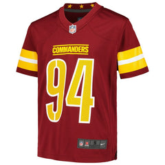 Nike Daron Payne Washington Commanders Youth Game Jersey Burgundy