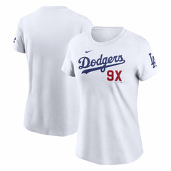 Los Angeles Dodgers Nike Women's 9X Champions T-Shirt - White - Nike Discount