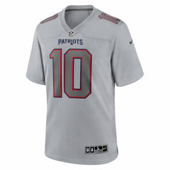 Nike Drake Maye New England Patriots Atmosphere Fashion Game Jersey Gray