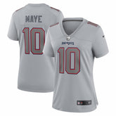 Nike Drake Maye New England Patriots Women's Fashion Atmosphere Fashion Game Jersey Gray