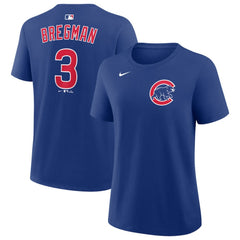 Alex Bregman Chicago Cubs Nike Women's Name & Number T-Shirt - Royal - Nike Lifestyle