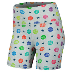 Chicago Cubs Terez Women's TLC Rainbow Shorts - Gray - MLB Discount