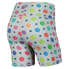 Chicago Cubs Terez Women's TLC Rainbow Shorts - Gray - MLB Discount