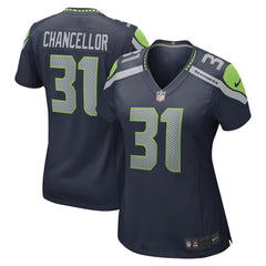 Nike Kam Chancellor Seattle Seahawks Women's Retired Player Game Jersey College Navy