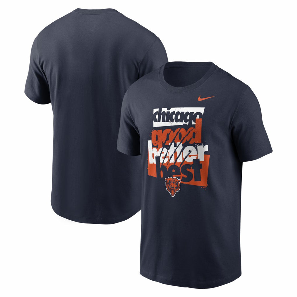 Nike Chicago Bears Local Phrase Club T-Shirt Navy