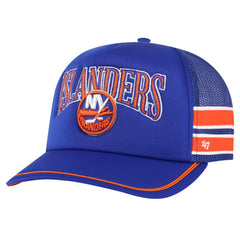New York Islanders '47 Sideband Stripes Trucker Snapback Hat - Royal - NHL 200189418
