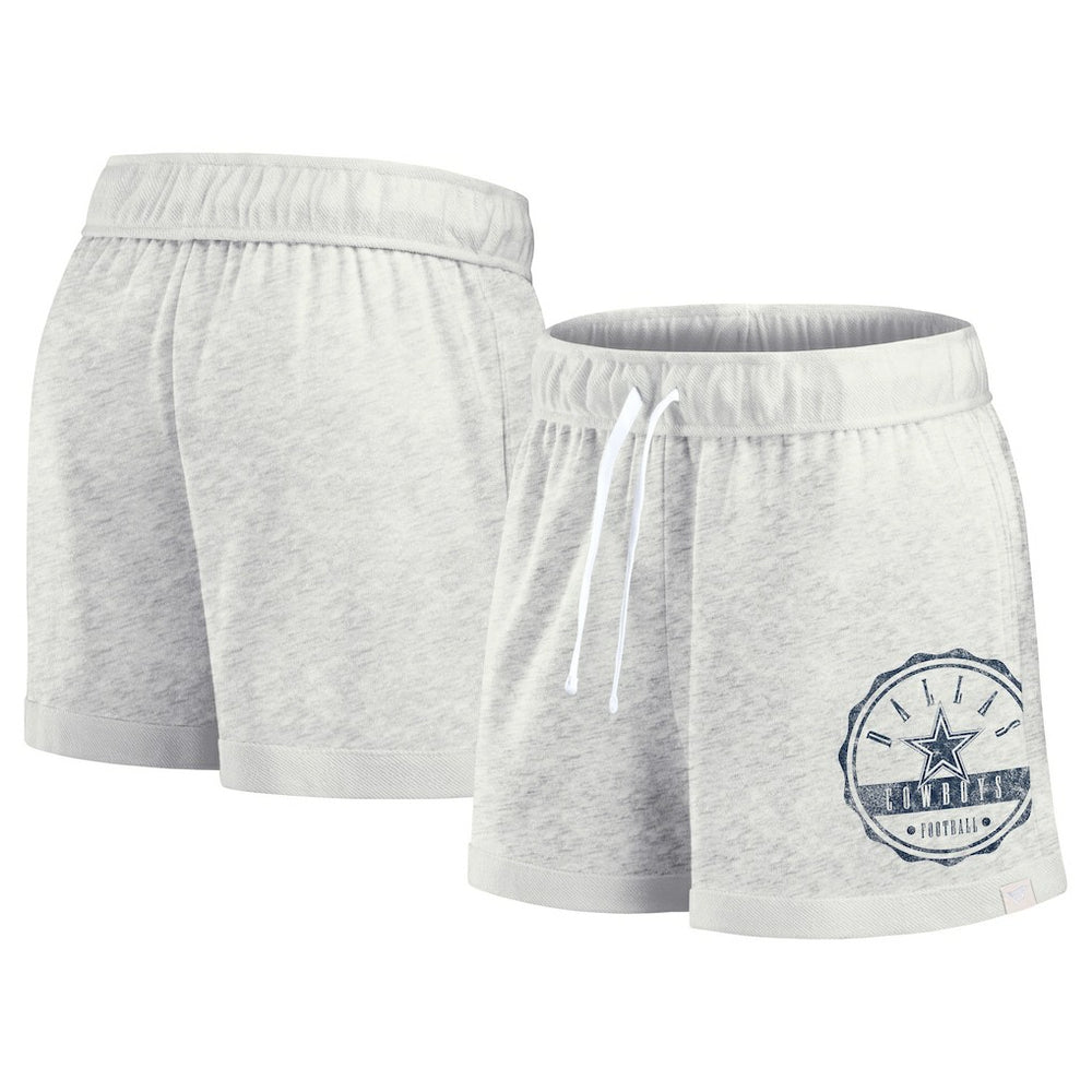Fanatics Dallas Cowboys Women's Vintage Badge Shorts Oatmeal