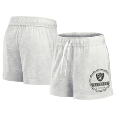 Fanatics Las Vegas Raiders Women's Vintage Badge Shorts Oatmeal