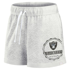 Fanatics Las Vegas Raiders Women's Vintage Badge Shorts Oatmeal