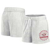 Fanatics San Francisco 49ers Women's Vintage Badge Shorts Oatmeal
