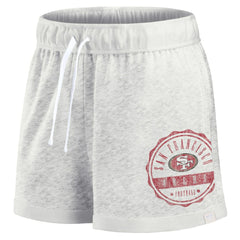 Fanatics San Francisco 49ers Women's Vintage Badge Shorts Oatmeal