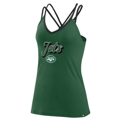 Fanatics New York Jets Women's Go For It Strappy Crossback Tank Top Green