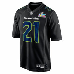 Nike Devon Witherspoon Seattle Seahawks Super Bowl LX Patch Carbon Fashion Game Jersey Black