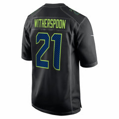 Nike Devon Witherspoon Seattle Seahawks Super Bowl LX Patch Carbon Fashion Game Jersey Black